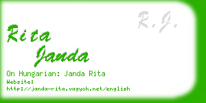 rita janda business card